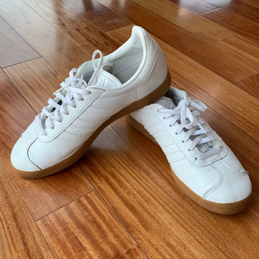 Adidas Gazelle White Leather Men’s Size 8